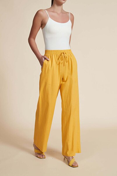 Yola بنطلون طويل بخصر مرتفع