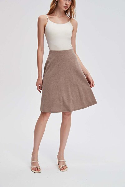 menta Ribbed Short Skirt