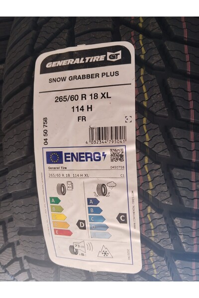 GENERAL 265/60/18 114H SNOW GRABBER PLUS XL 4X4 SUV LASTİĞİ 2025 ÜRETİM