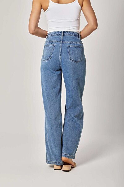 DALYDRESS High-Waisted Wide-Leg Jeans