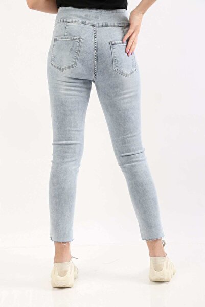 mica High-Waist Skinny Pants with Pockets