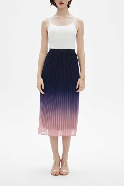 Nichii Pleated Midi Skirt