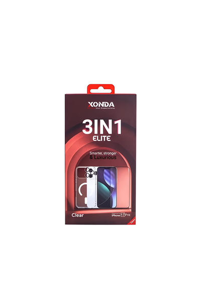 xonda ZONDA 3 in 1 Privacy Tempered Glass + Hard Case + Camera Lens Protector Set for iPhone 17 Pro Max
