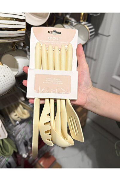 Onedekor Vanni Cream 6 Piece Silicone Serving Set