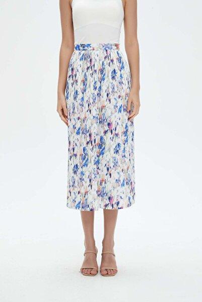 Nichii Pleated Midi Skirt