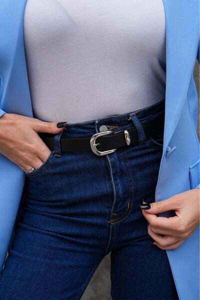 Desre Moda Silver Buckle Women's Belt Trouser Belt Jeans Belt Shirt Belt Coat Belt