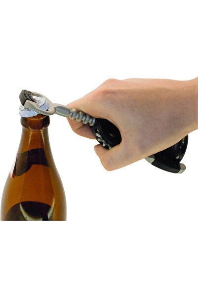 FACKELMANN Corkscrew 49443, 17 cm, Lever, Stainless steel, Black