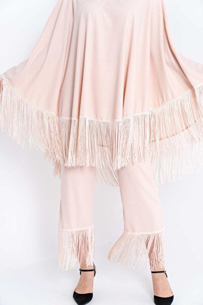 DALYDRESS بنطلون نسائي متوسط ​​الطول مع هامش