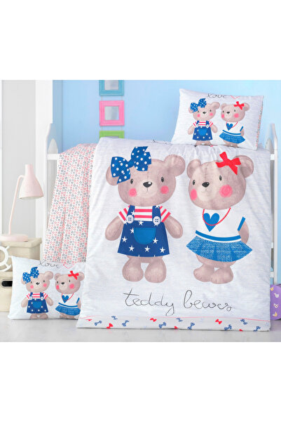 Victoria Home Set lenjerie 6 piese Bumbac Ranforce Lover 120x60 cm