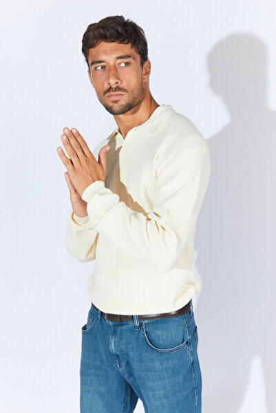 Manche Polo Yaka Kazak - Ekru | MEW515287-01