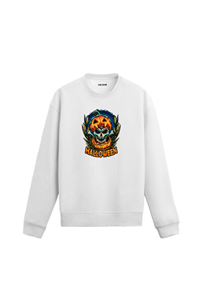 Colermi سترة الهالوين بتصميم رأس اليقطين والجمجمة