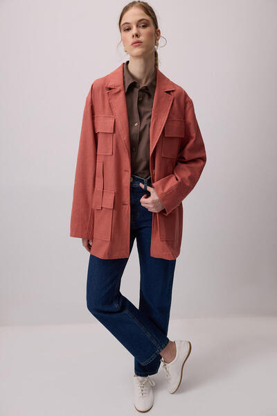 Touché Privé Cep Detail Textured Jacket