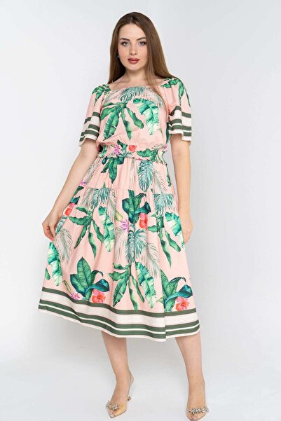 Nichii Floral Midi Skirt