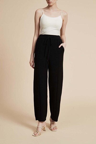 Yola بنطال طويل سادة برباط