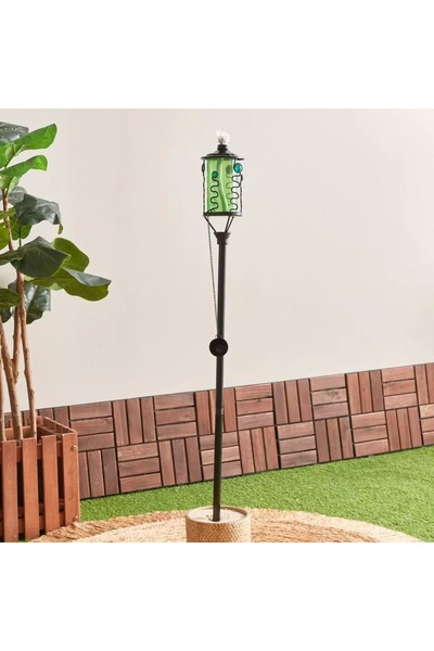 Generic شعلة زجاجية من إيدن مع حامل معدني - 9x9x171 سم