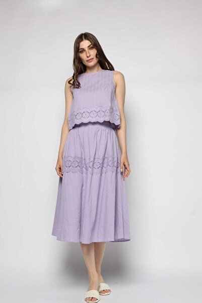 mica تنورة ميدي بفتحات