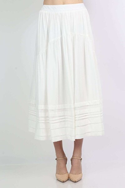 mica Wide Midi Cloche Skirt
