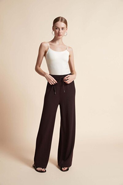 Yola بنطال واسع الساق برباط