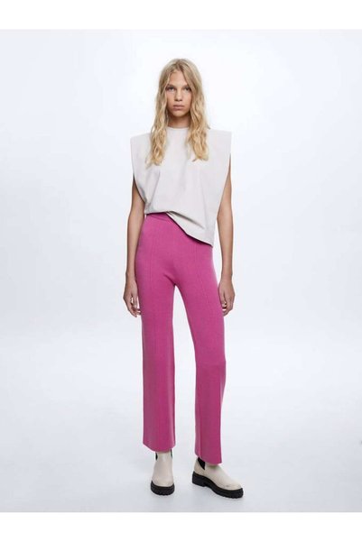 PARFOIS Striped High-Waist Pants
