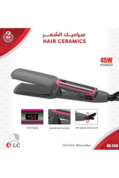 DLC High-Quality Ceramic Hair Straightener with LED Anion Coating