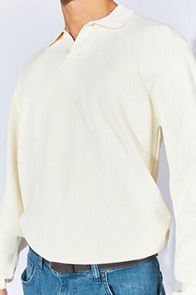 Manche Polo Yaka Kazak - Ekru | MEW515287-01
