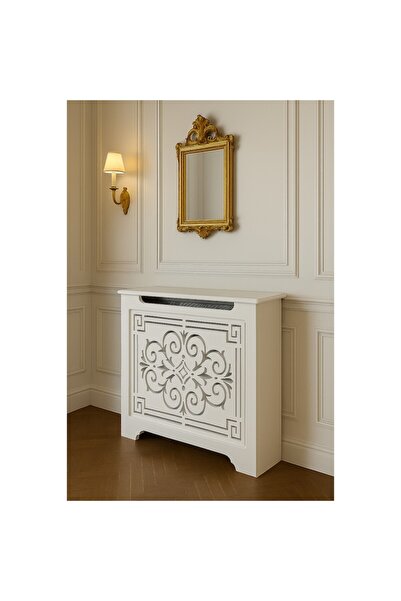 MLC Capac pentru radiator, din lemn, alb, 75x80x18 cm, MLC301