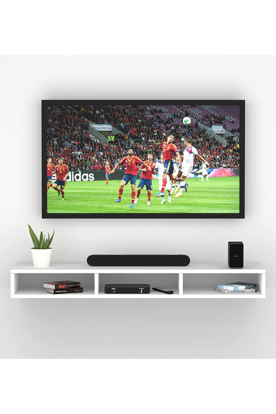 Modern home Wall Mounted TV Unit, Cabinet (White)