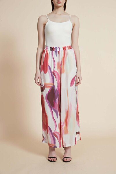 Yola Floral High-Waist Pants