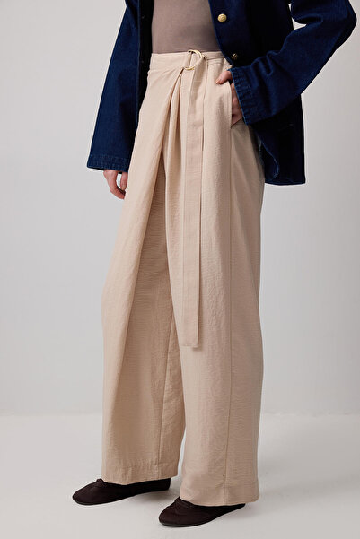 Touché Privé Double-Breasted Pants with Buckle Detail