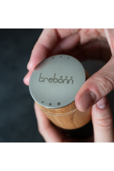 Trebonn Râșniță de sare și piper Woody 1924202, mecanism ceramic, bambus, negru