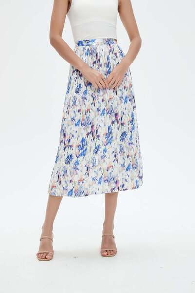 Nichii Pleated Midi Skirt