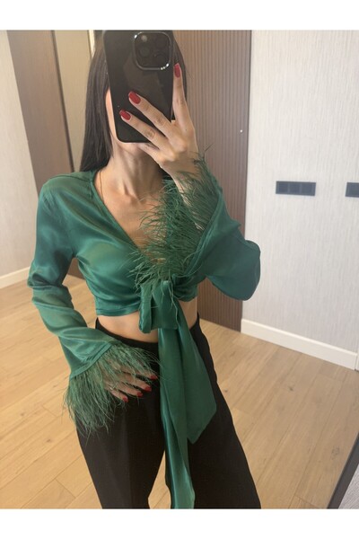 NGU Party Glam Saten Bluz