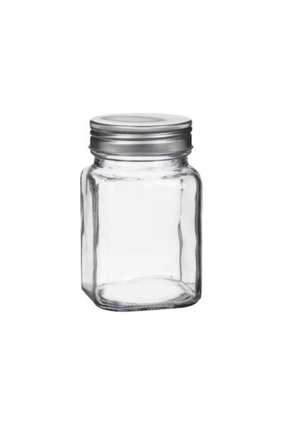OEM Glass jar with threaded lid 200ml