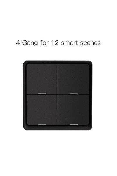 Choice MOES 4 Gang Black MOES 4 Gang Tuya ZigBee Wireless 12 Scene Switch Pus...