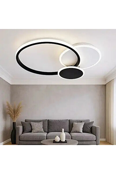 LED CONCEPT LED chandelier with three types of light, remote control, adjustable intensity, 65W, 55x45x7cm