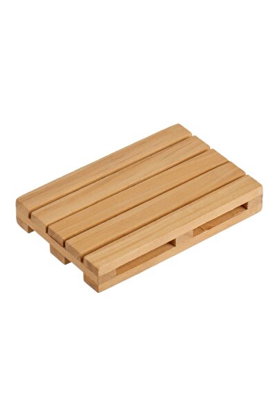 OEM Natural color wooden pallet glass holder 12x8x1.8cm