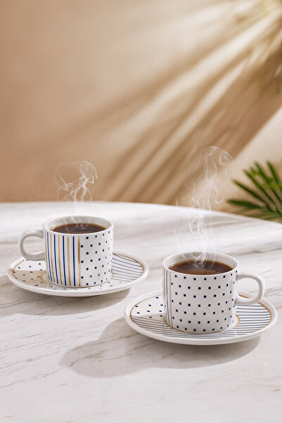 Güral Porselen Mental 4 Parça Çay Fincan Takımı 65481