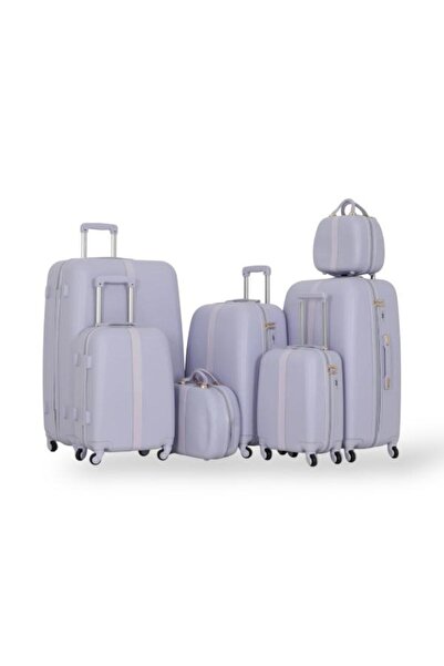 Red Sea Bridal Dabash Bag Set - 7 Pieces Includes 5 Trolley Bags and 2 Makeup Bags - with Double Covers