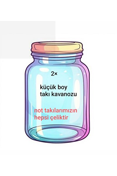 Liva takı kavanozu küçük