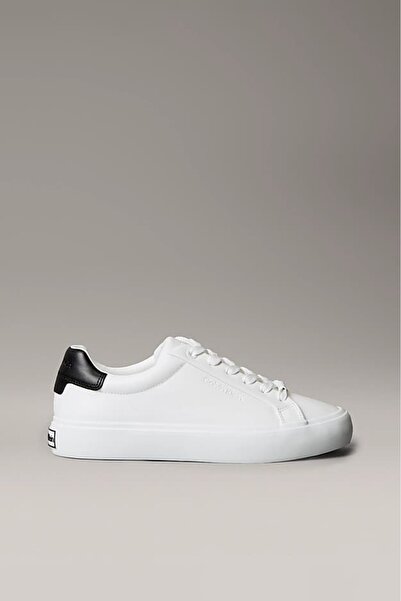 Calvin Klein Kadın Bağcıklı Sneaker - Beyaz
