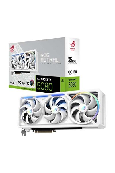 ASUS ROG Astral GeForce RTX 5080 O16G White OC Edition 16GB GDDR7 Graphics Card