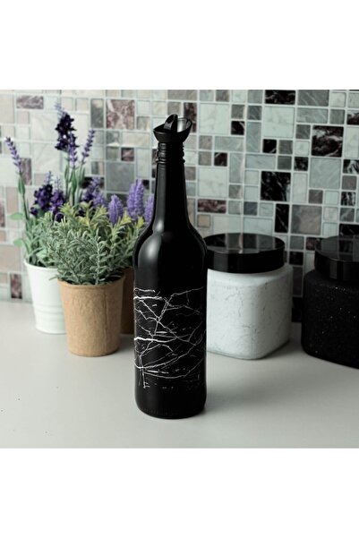 OEM Black marble glass oil dispenser 750ml