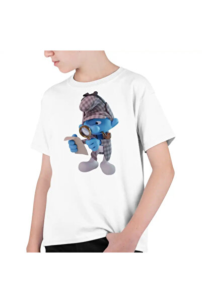 OEM Tricou Copii Baieti Strumfii Detectiv Sherlock