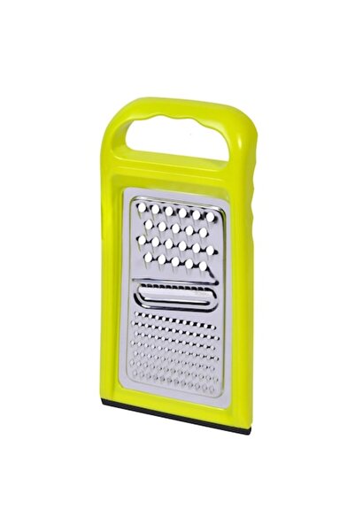 SHOPIENS Plastic Grater, 28 cm, Metal Surface, Lime Green - MYONNA