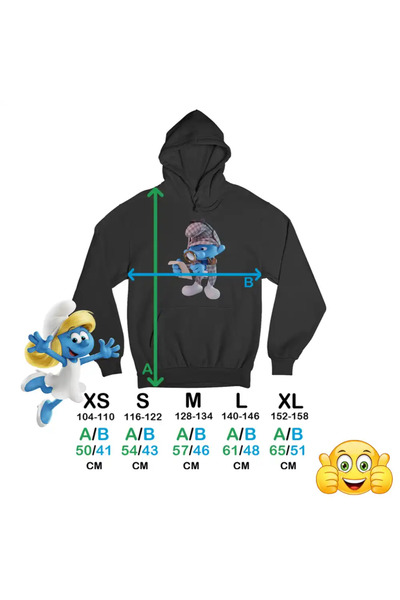 OEM Hanorac Copii Baieti Strumfii Detectiv Sherlock