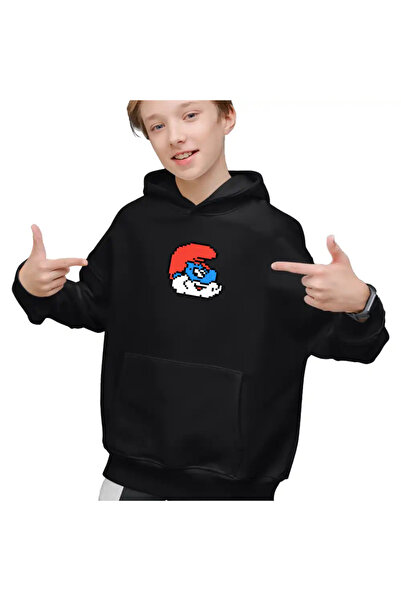 OEM Hanorac Copii Baieti Pixel Art Papa Strumf