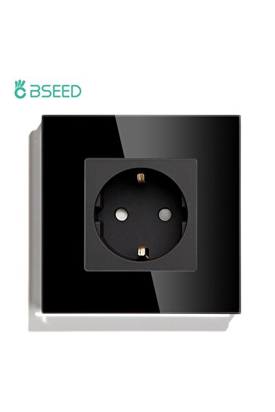 Choice3 مقبس كهربائي مفرد أسود، مناسب للاتحاد الأوروبي وروسيا، 16 أمبير، جدار...