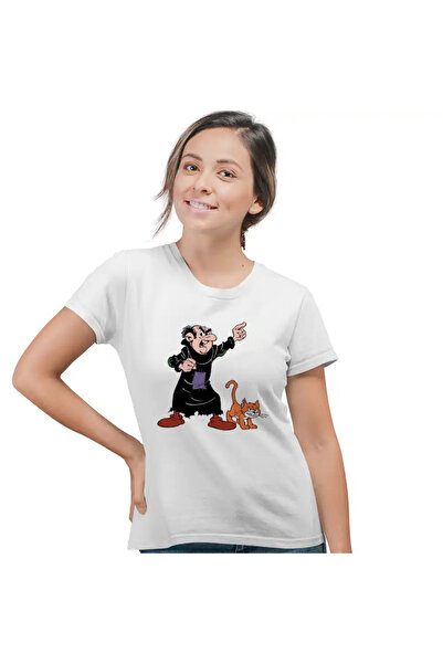 OEM Tricou Femei Gargamel Azrael Strumfii Vrajitor