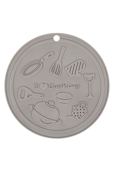 SHOPIENS Silicone Pot Trivet, 15.5 cm, Grey, MYONNA IT & E-COMMERCE ®