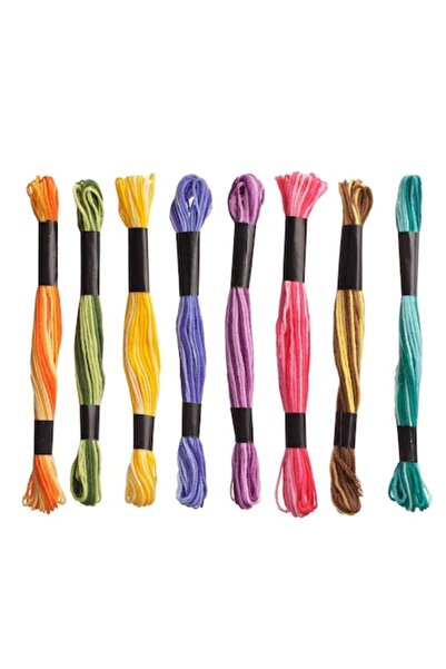 OEM Set Ata pentru Brodat, 8 Bucati, Multicolor, Lungime 8m fiecare